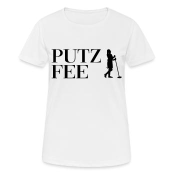 Putzfee Putzen Gebäudereiniger - Frauen T-Shirt atmungsaktiv - Weiß - Vorne - AI Model Female 172 dark (172cm)