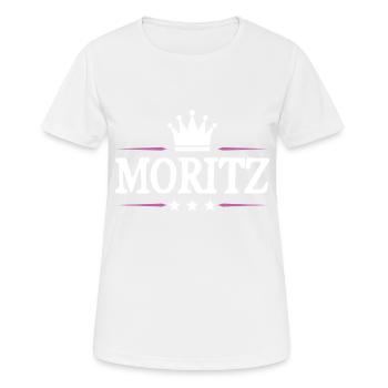 Moritz - T-shirt respirant Femme - blanc - Devant - AI Model Female 172 dark (172cm)