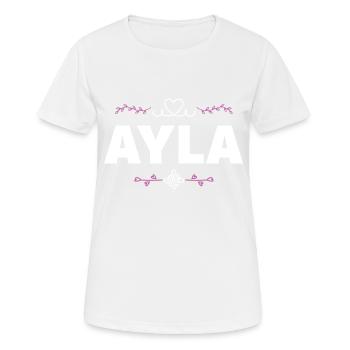 Cécile - T-shirt respirant Femme - blanc - Devant - AI Model Female 172 dark (172cm)