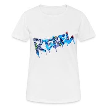 Rebel Rebels Lustige Retro Musik Hip Hop Rocknroll - Frauen T-Shirt atmungsaktiv - Weiß - Vorne - AI Model Female 172 dark (172cm)