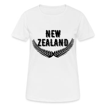 Neuseeland - Frauen T-Shirt atmungsaktiv - Weiß - Vorne - AI Model Female 172 dark (172cm)
