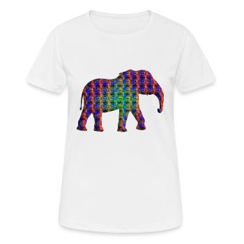 Elefant fantasy - Frauen T-Shirt atmungsaktiv - Weiß - Vorne - AI Model Female 172 dark (172cm)