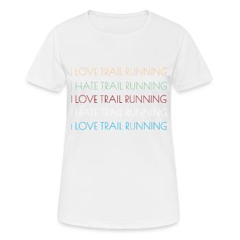 Trail Runner Running Jogging Jogger I Gift - T-shirt respirant Femme - blanc - Devant - AI Model Female 172 dark (172cm)