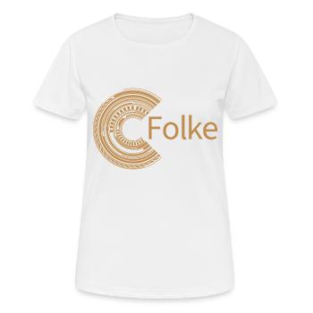 For Folke - Women's Breathable T-Shirt - white - Front - AI Model Female 172 dark (172cm)