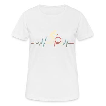 Cyclist Gift Funny Vintage Cycling Cyclist - Women's Breathable T-Shirt - white - Front - AI Model Female 172 dark (172cm)