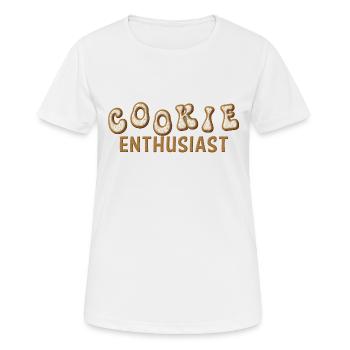 Keks-Enthusiast - Frauen T-Shirt atmungsaktiv - Weiß - Vorne - AI Model Female 172 dark (172cm)