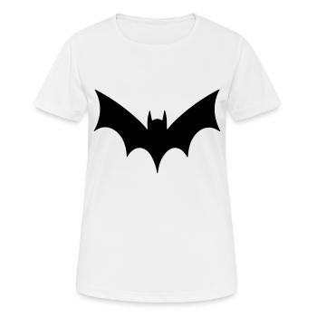 Chauve souris - T-shirt respirant Femme - blanc - Devant - AI Model Female 172 dark (172cm)