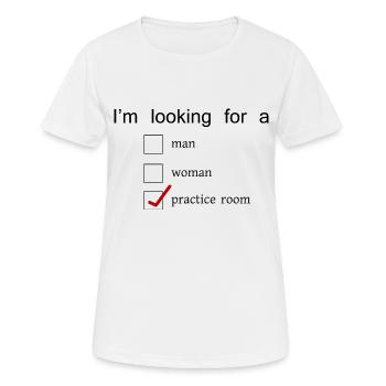 Dancing Dance Music - Frauen T-Shirt atmungsaktiv - Weiß - Vorne - AI Model Female 172 dark (172cm)
