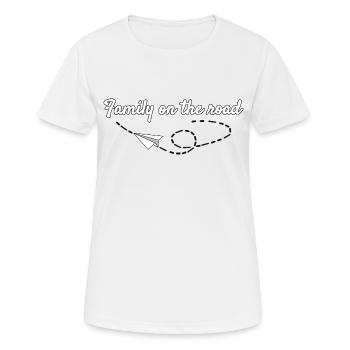 Paper Swallow - Frauen T-Shirt atmungsaktiv - Weiß - Vorne - AI Model Female 172 dark (172cm)