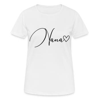 Police Nana - T-shirt respirant Femme - blanc - Devant - AI Model Female 172 dark (172cm)