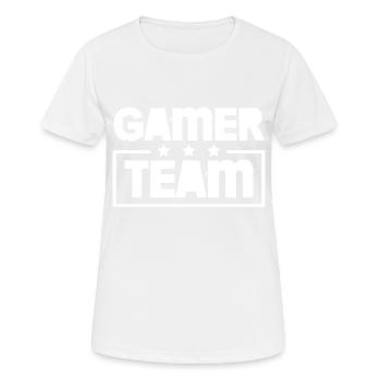 Gamer Team Bunt - Women's Breathable T-Shirt - white - Front - AI Model Female 172 dark (172cm)