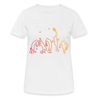 Women's Men's Tennis Playing Tennis Playing Tennis - Women's Breathable T-Shirt - white - Front - AI Model Female 172 dark (172cm)