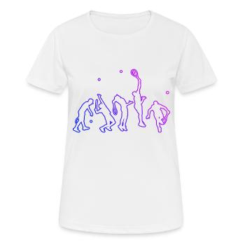 Tennis Tennis spielen Herren Tennisspieler - Frauen T-Shirt atmungsaktiv - Weiß - Vorne - AI Model Female 172 dark (172cm)
