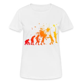 Schlägersport Paddeltennis Paddle Court Paddle - Frauen T-Shirt atmungsaktiv - Weiß - Vorne - AI Model Female 172 dark (172cm)