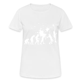 Raquette de padel pour hommes pour femmes Raquette de padel - T-shirt respirant Femme - blanc - Devant - AI Model Female 172 dark (172cm)