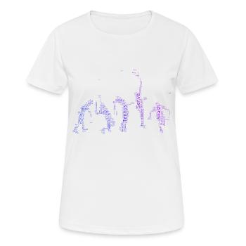 Les joueurs de tennis jouent au tennis Tennis Femmes Jeux de tennis - T-shirt respirant Femme - blanc - Devant - AI Model Female 172 dark (172cm)