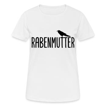 Rabenmutter Rabe Mutter Mama Mami - Frauen T-Shirt atmungsaktiv - Weiß - Vorne - AI Model Female 172 dark (172cm)