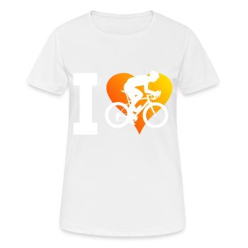 Vélo de route Cyclisme de route Femmes Hommes Cyclistes sur route - T-shirt respirant Femme - blanc - Devant - AI Model Female 172 dark (172cm)