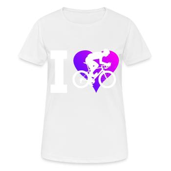 Vélo de route Vélo de route pour femme Vélo de route Vélo de route - T-shirt respirant Femme - blanc - Devant - AI Model Female 172 dark (172cm)