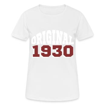 Original 1930 - T-shirt respirant Femme - blanc - Devant - AI Model Female 172 dark (172cm)