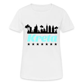 Crete - Women's Breathable T-Shirt - white - Front - AI Model Female 172 dark (172cm)