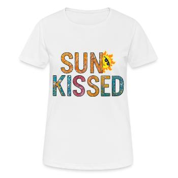 Ensoleillé - T-shirt respirant Femme - blanc - Devant - AI Model Female 172 dark (172cm)