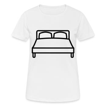 lit - T-shirt respirant Femme - blanc - Devant - AI Model Female 172 dark (172cm)