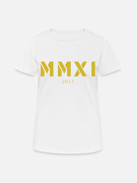 Römische Zahl Geburtsjahr Made in 2011 - Frauen T-Shirt atmungsaktiv - Weiß