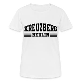 Berlin Kreuzberg - T-shirt respirant Femme - blanc - Devant - AI Model Female 172 dark (172cm)