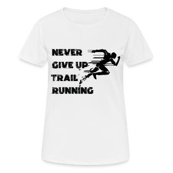 Trail Running Sports - Women's Breathable T-Shirt - white - Front - AI Model Female 172 dark (172cm)