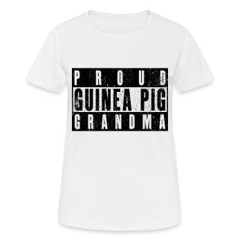 Guinea Pig Grandma - Proud Grandma - Women's Breathable T-Shirt - white - Front - AI Model Female 172 dark (172cm)