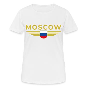 T-Shirt Moscou – Métropole de l’Elégance - T-shirt respirant Femme - blanc - Devant - AI Model Female 172 dark (172cm)