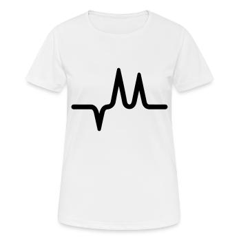 Pulse, heartbeat - Women's Breathable T-Shirt - white - Front - AI Model Female 172 dark (172cm)