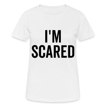J’ai peur - T-shirt respirant Femme - blanc - Devant - AI Model Female 172 dark (172cm)