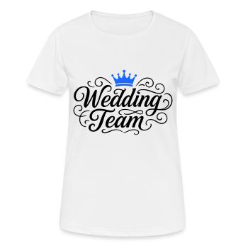 Wedding Team Hochzeit - Frauen T-Shirt atmungsaktiv - Weiß - Vorne - AI Model Female 172 dark (172cm)