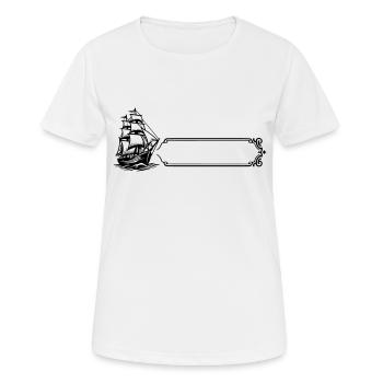 Boot - Name, Vorname - Frauen T-Shirt atmungsaktiv - Weiß - Vorne - AI Model Female 172 dark (172cm)