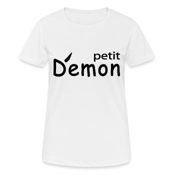Petit démon - T-shirt respirant Femme - blanc - Devant - AI Model Female 172 dark (172cm)