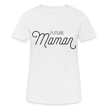 Future Maman - T-shirt respirant Femme - blanc - Devant - AI Model Female 172 dark (172cm)