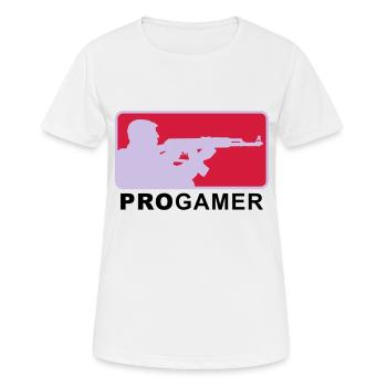 progamer_2011_4_3c - Women's Breathable T-Shirt - white - Front - AI Model Female 172 dark (172cm)