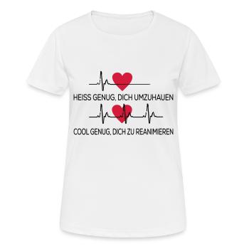 Medizin - Frauen T-Shirt atmungsaktiv - Weiß - Vorne - AI Model Female 172 dark (172cm)