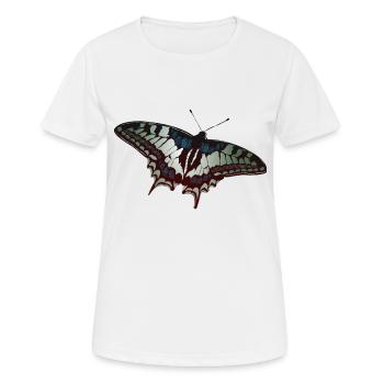 Butterfly Schmetterling Schmetterlinge - Frauen T-Shirt atmungsaktiv - Weiß - Vorne - AI Model Female 172 dark (172cm)