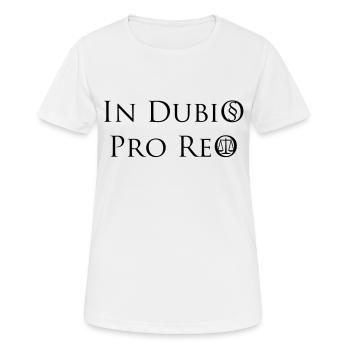 En Dubio par Reo - T-shirt respirant Femme - blanc - Devant - AI Model Female 172 dark (172cm)