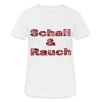 Sound smoke - Women's Breathable T-Shirt - white - Front - AI Model Female 172 dark (172cm)