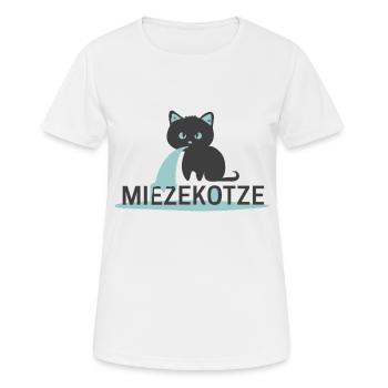 Kitty kitty cat hangover funny gift - Women's Breathable T-Shirt - white - Front - AI Model Female 172 dark (172cm)