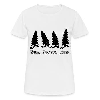Plaisir de courir - T-shirt respirant Femme - blanc - Devant - AI Model Female 172 dark (172cm)