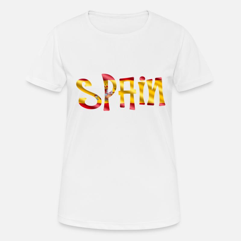 spain - Women's Breathable T-Shirt - white