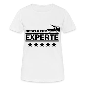 abschlepp experte - Frauen T-Shirt atmungsaktiv - Weiß - Vorne - AI Model Female 172 dark (172cm)
