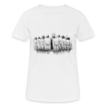 Légion (noir et blanc) - T-shirt respirant Femme - blanc - Devant - AI Model Female 172 dark (172cm)
