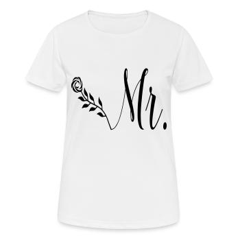 mr_rose - Frauen T-Shirt atmungsaktiv - Weiß - Vorne - AI Model Female 172 dark (172cm)
