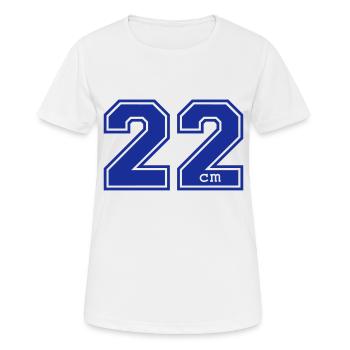 twenty two - 22 - Women's Breathable T-Shirt - white - Front - AI Model Female 172 dark (172cm)